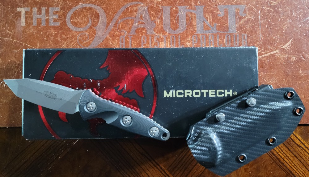 Microtech Knives knife sheath and box